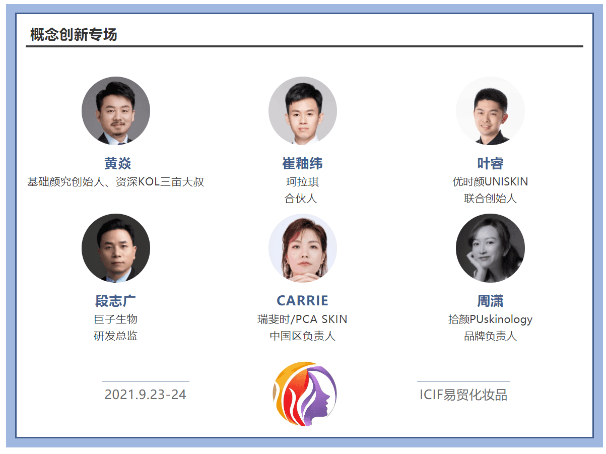 概念创新专场已确认嘉宾